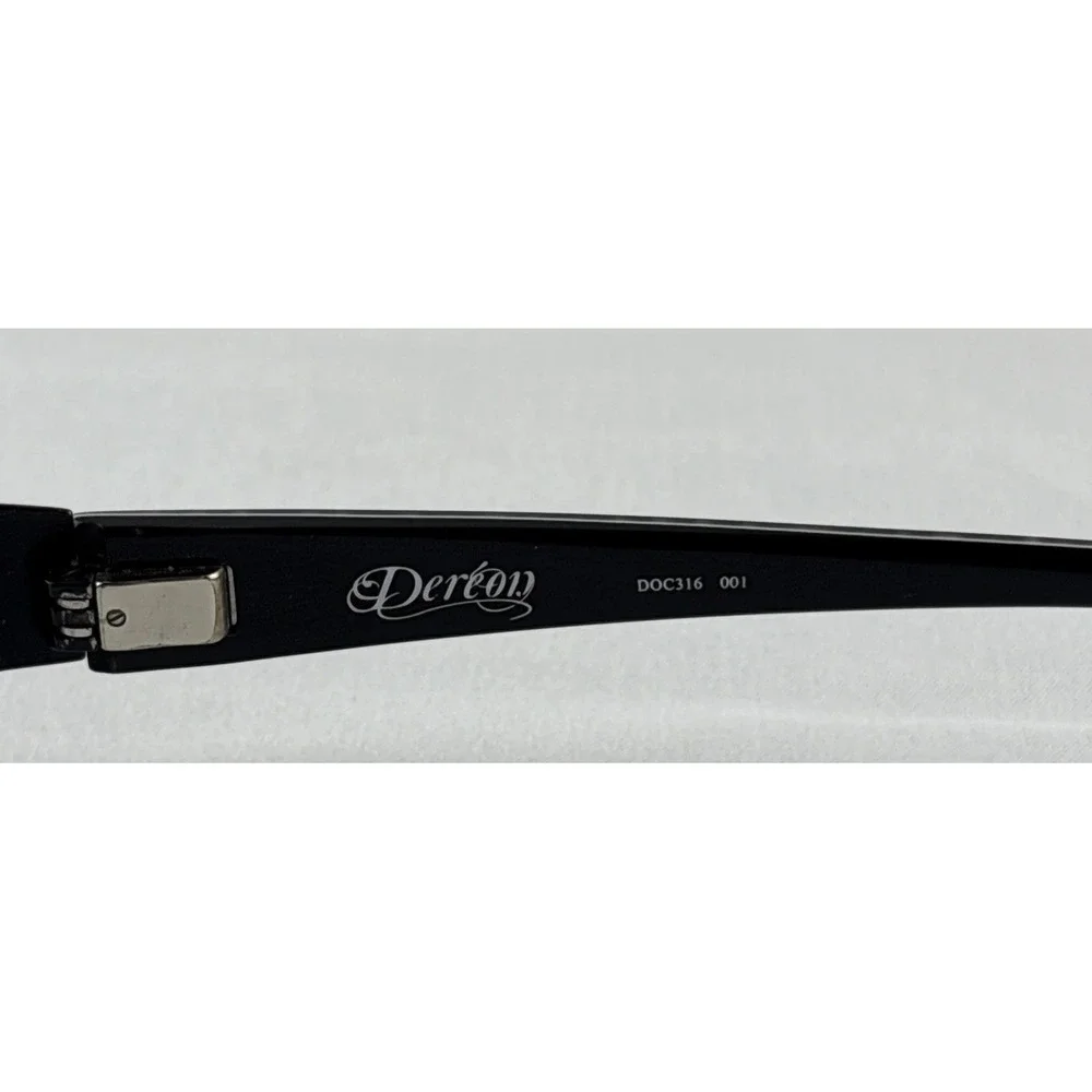Dereon DOC316 001 Semi Rimless Eyeglasses Frame w/ Flexhinge 53-19-135